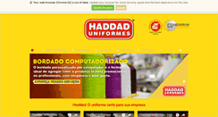 Desktop Screenshot of haddaduniformes.com.br