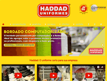 Tablet Screenshot of haddaduniformes.com.br